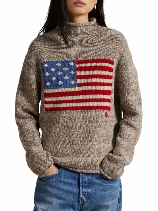 Polo Ralph Lauren Sweaters - Polo Ralph Lauren American Flag Turtleneck Sweater